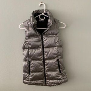 Athleta XXS Metallic Silver Vest - Worn Once!